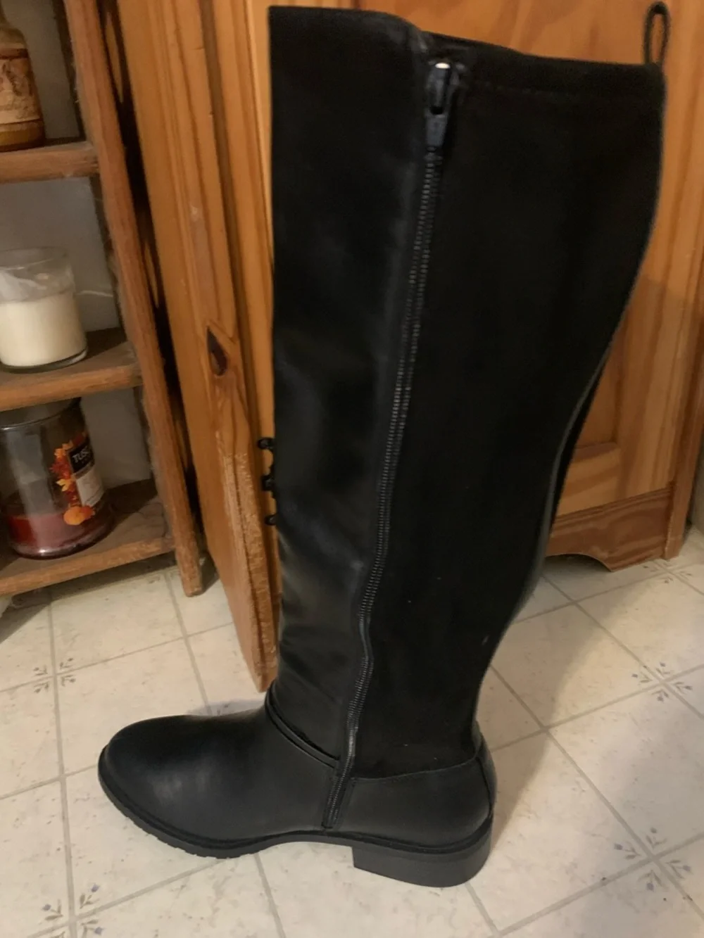 Style & Co.Classic Black Knee-High Verrlee Women’s Riding Boots NWOT
